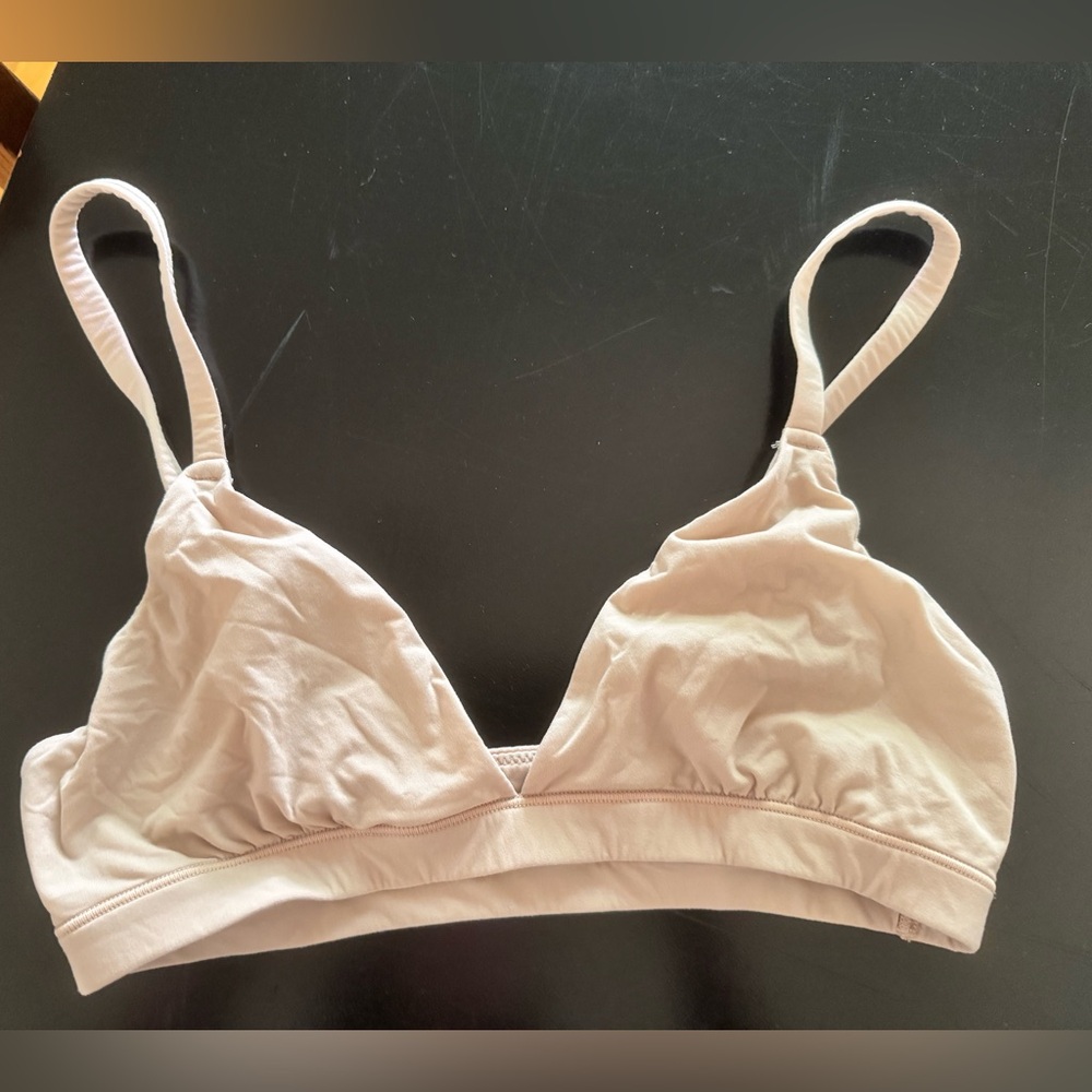SKIMS Fits Everybody Triangle Bralette in Natural